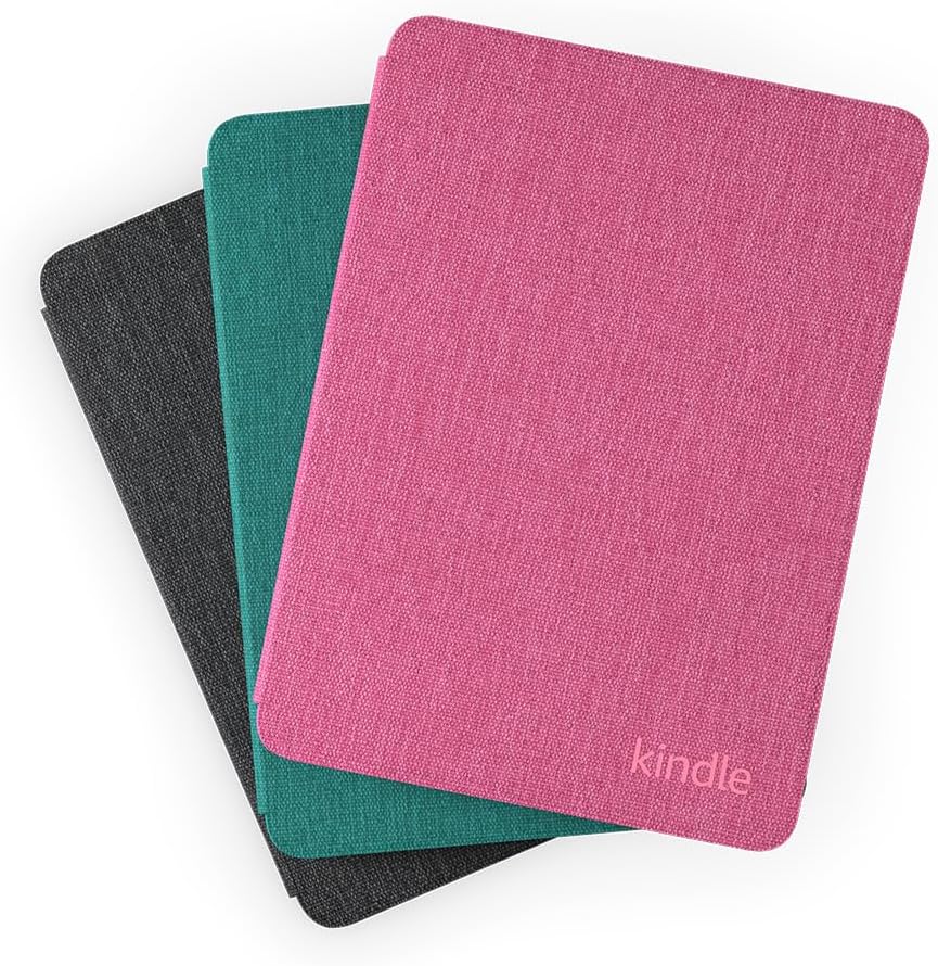 Funda Amazon Kindle Paperwhite y Amazon Kindle Colorsoft | Funda protectora ligera, plegable y resistente al agua | Tela - 6