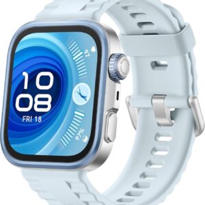 HUAWEI Watch FIT 4 Pro Smartwatch, Cristal de Zafiro y Titanio, Brillo máximo de 3.000 nits, Dual–Band GPS, ECG, Deportes al Aire Libre de Alto Rendimiento, Azul