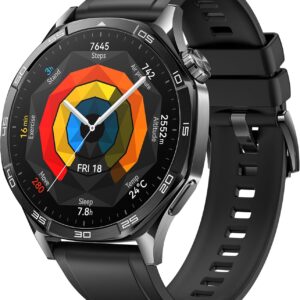 HUAWEI Watch GT 5 46mm Smartwatch, Silueta con Diseño Sofisticado, Nueva Experiencia Running y Ciclismo, Seguimiento de Salud, 14 Días de Duración de la Batería, iOS & Android, Negro