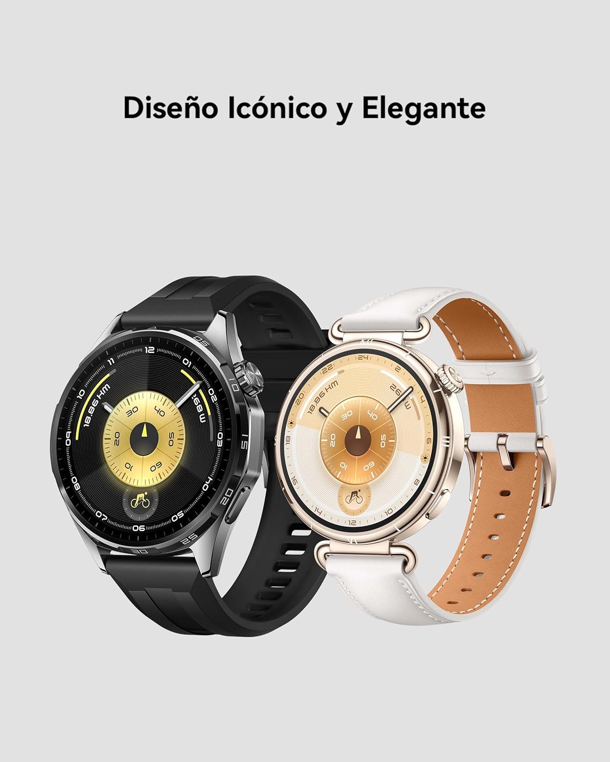 HUAWEI Watch GT 6 41mm GPS Smartwatch, AMOLED Pantalla Táctil, hasta 14 Días de Autonomía, NFC,Ciclismo,100+Modos Deportivos, iOS Android Compatible, Monitoreo de Salud, Emotional Wellbeing, Lila - 3