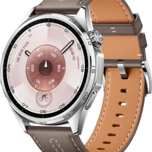 HUAWEI Watch GT 6 46mm GPS Smartwatch, 1.47''AMOLED Pantalla Táctil, hasta 21 Días de Autonomía, Ciclismo, 100+Modos Deportivos, Compatible con iOS Android, NFC, Monitoreo de Salud, Gris