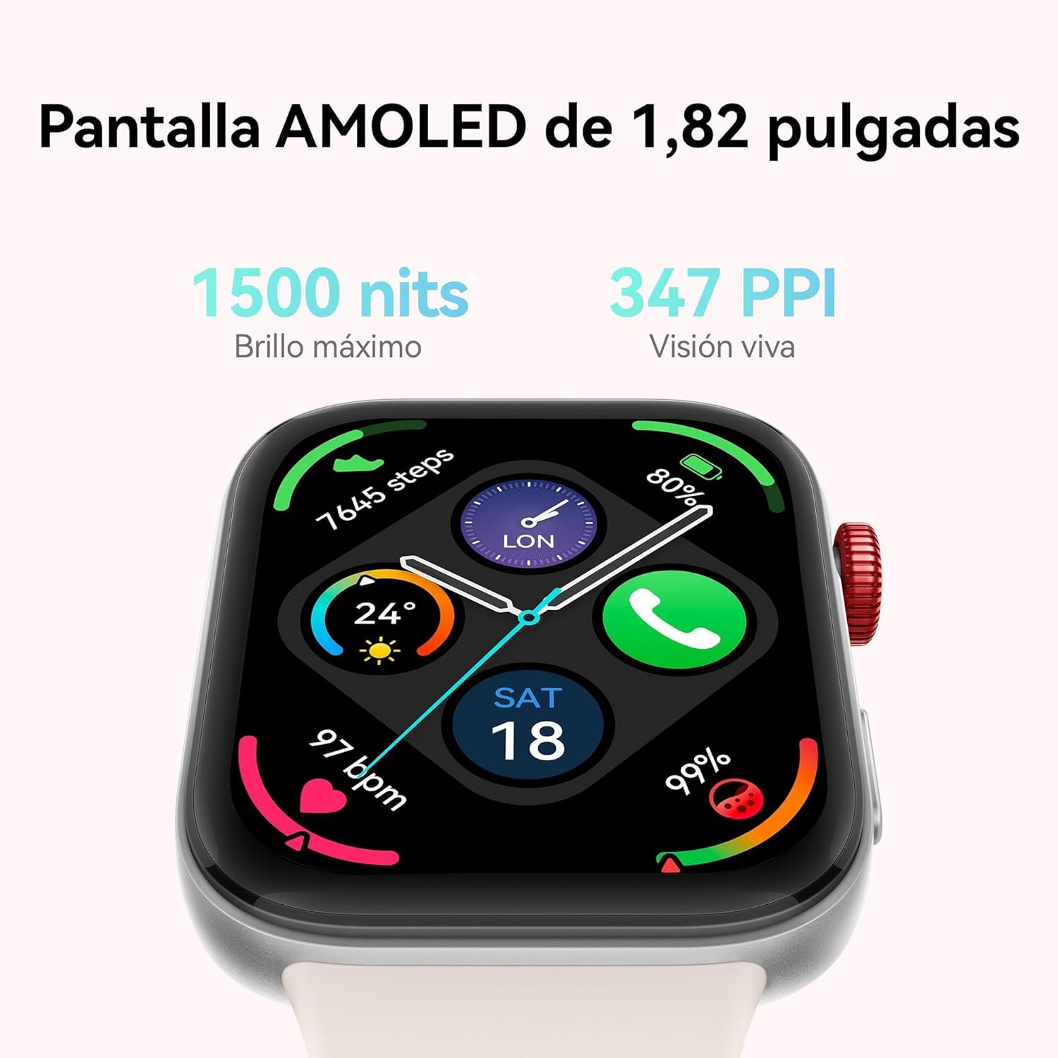 Huawei Watch FIT 3, Pantalla AMOLED de 1.82 Pulgadas, Diseño Ultrafino, Llamadas por Bluetooth, hasta 10 días de batería, Compatible con Android & iOS, Negro - 2