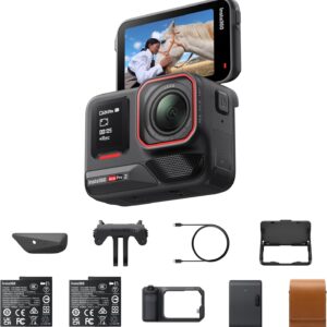 Insta360 Ace Pro 2 Paquete de impresión rápida–Cámara 8K rimpermeable 1/1.3", desarrollada Junto a Leica, con Doble Chip IA, Gran Rendimiento, empuñadura Xplorer Pro e Impresora portátil