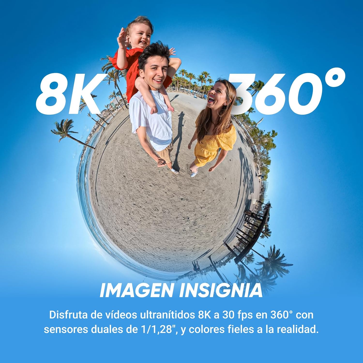 Insta360 X5 Paquete Motero - Cámara 8K 360° Impermeable, Lente Dura y reemplazable, batería de 3 Horas, Audio Claro, estabilización, Efecto Selfie Stick Invisible, líder con Poca luz - 2