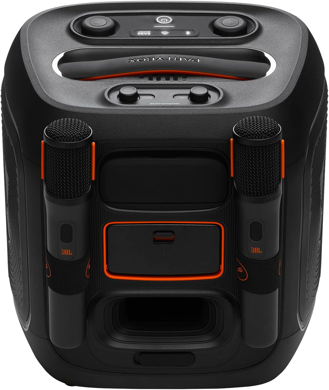 JBL Partybox Encore 2, altavoz inalámbrico bluetooth para fiestas, con micrófono, 15h de autonomía, resistente a salpicaduras, sonido JBL Pro y AI Sound Boost, compatible con Auracast, negro - 3