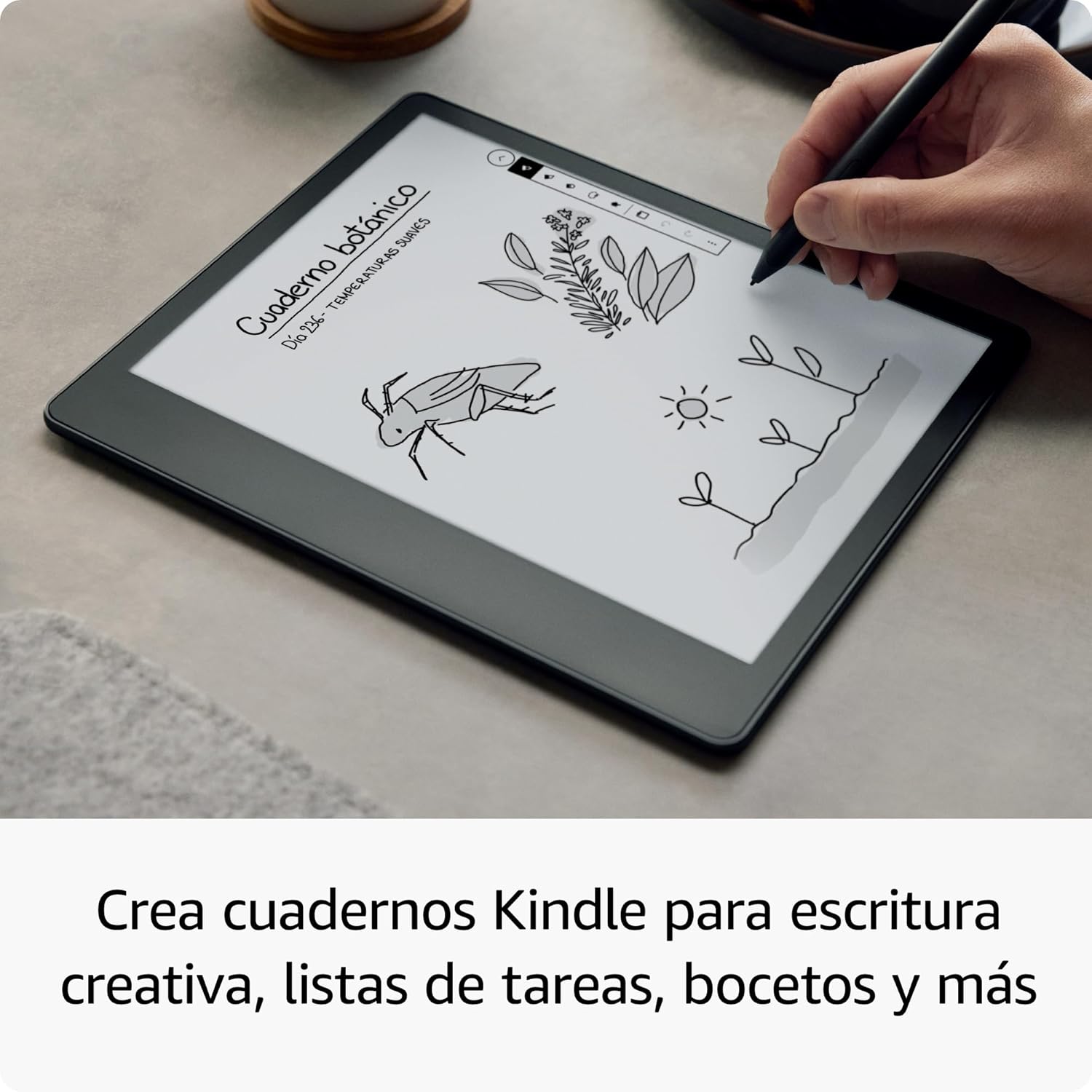 Kindle Scribe (2022), el primer Kindle que a la vez es un cuaderno digital, todo en uno, con 16 GB de almacenamiento y una pantalla Paperwhite de 10,2" y 300 ppp | Con el lápiz premium - 4