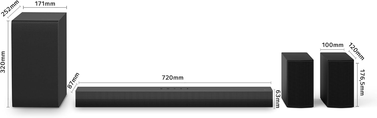 LG DS40TR - Barra de Sonido, Bluetooth, 400W, 4.1 Canales con Subwoofer, Altavoces Traseros, Dolby Digital, DTS Digital Surround, Negro - 2