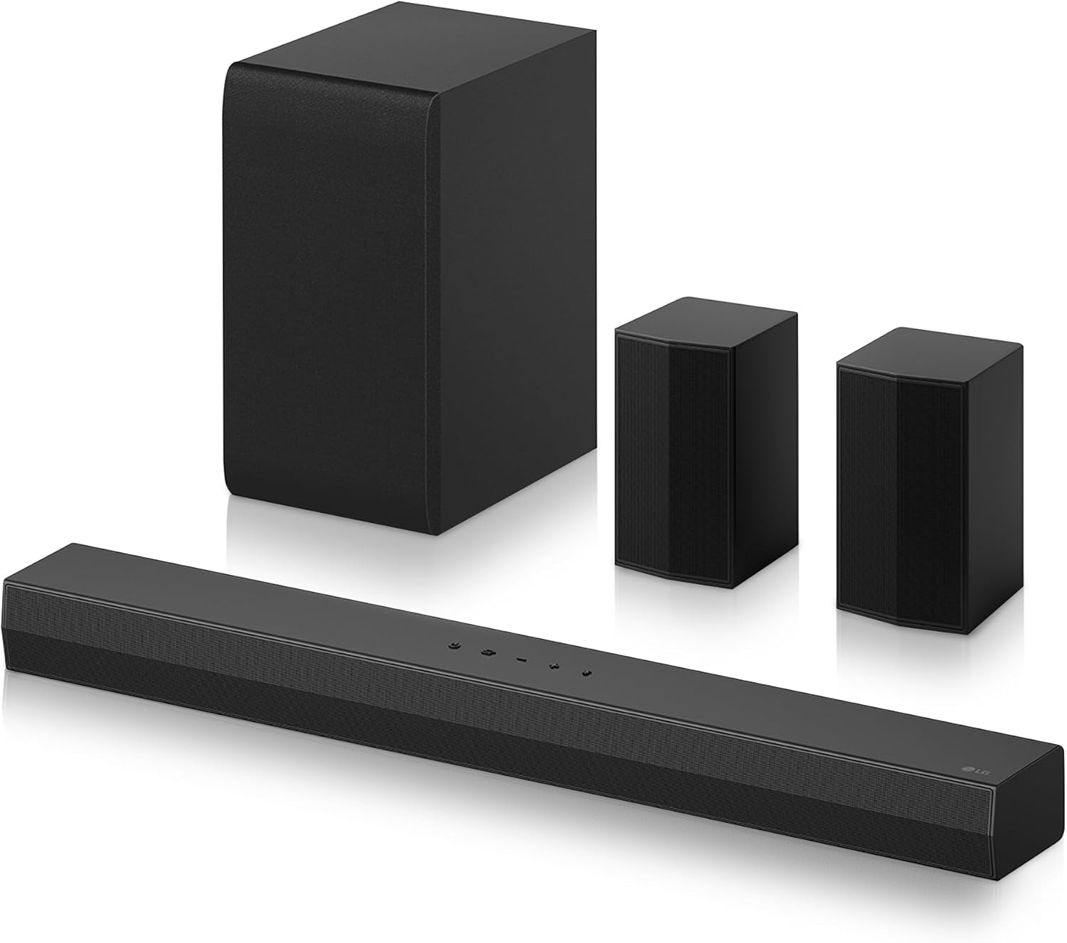 LG DS40TR - Barra de Sonido, Bluetooth, 400W, 4.1 Canales con Subwoofer, Altavoces Traseros, Dolby Digital, DTS Digital Surround, Negro - 1