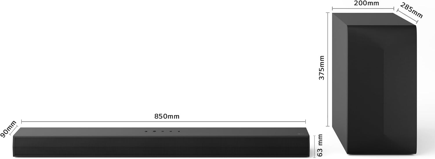 LG DS60T - Barra de Sonido, Bluetooth, 340W, 3.1 Canales con subwoofer, Dolby Digital, DTS Digital Surround, Negro - 2