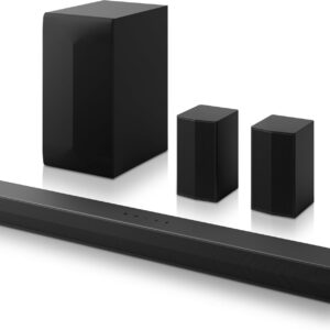 LG DS60TR - Barra de Sonido, Bluetooth, 440W, 5.1 Canales con Subwoofer, Altavoces Traseros, Dolby Digital, DTS Digital Surround, Negro