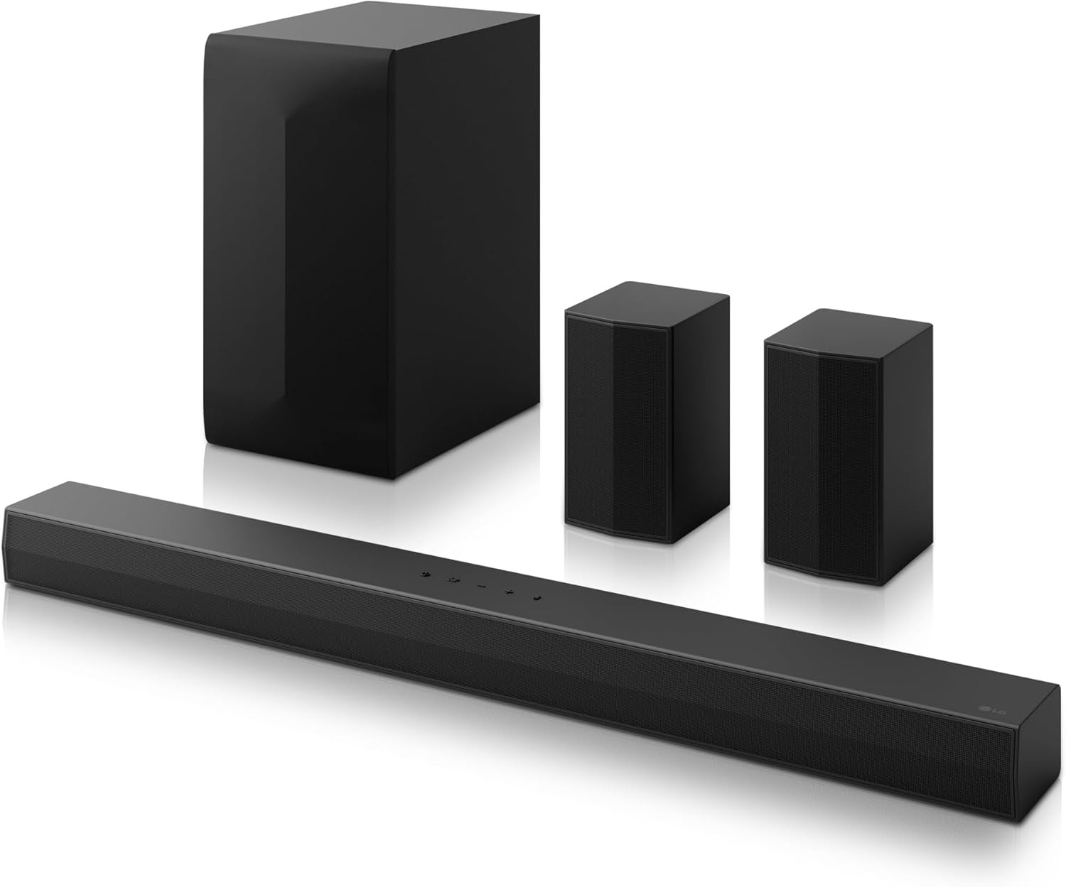 LG DS60TR - Barra de Sonido, Bluetooth, 440W, 5.1 Canales con Subwoofer, Altavoces Traseros, Dolby Digital, DTS Digital Surround, Negro - 1