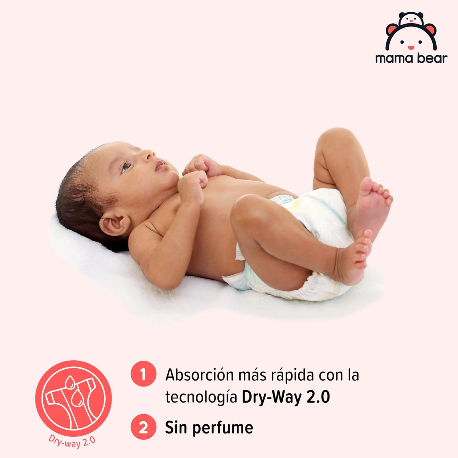 Marca Amazon - Mama Bear Disney pañales ultrasecos, Talla 2 (3-6 kg) , Blanco, 168 Unidad, 2 Paquetes de 84 - PACK MENSUAL - 4