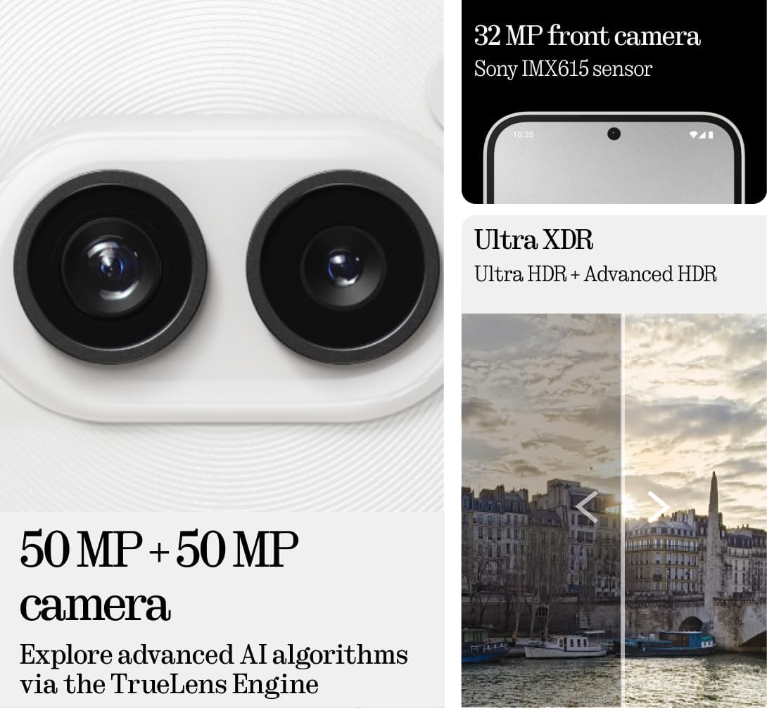 Nothing Phone (2a) 8+128GB - Smartphone con Nothing OS 2.5 - Blanco Roto - 4