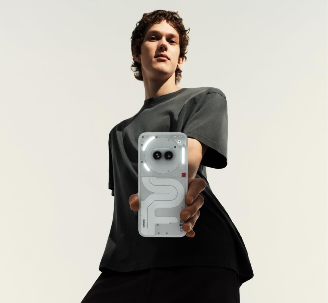 Nothing Phone (2a) 8+128GB - Smartphone con Nothing OS 2.5 - Blanco Roto - 6