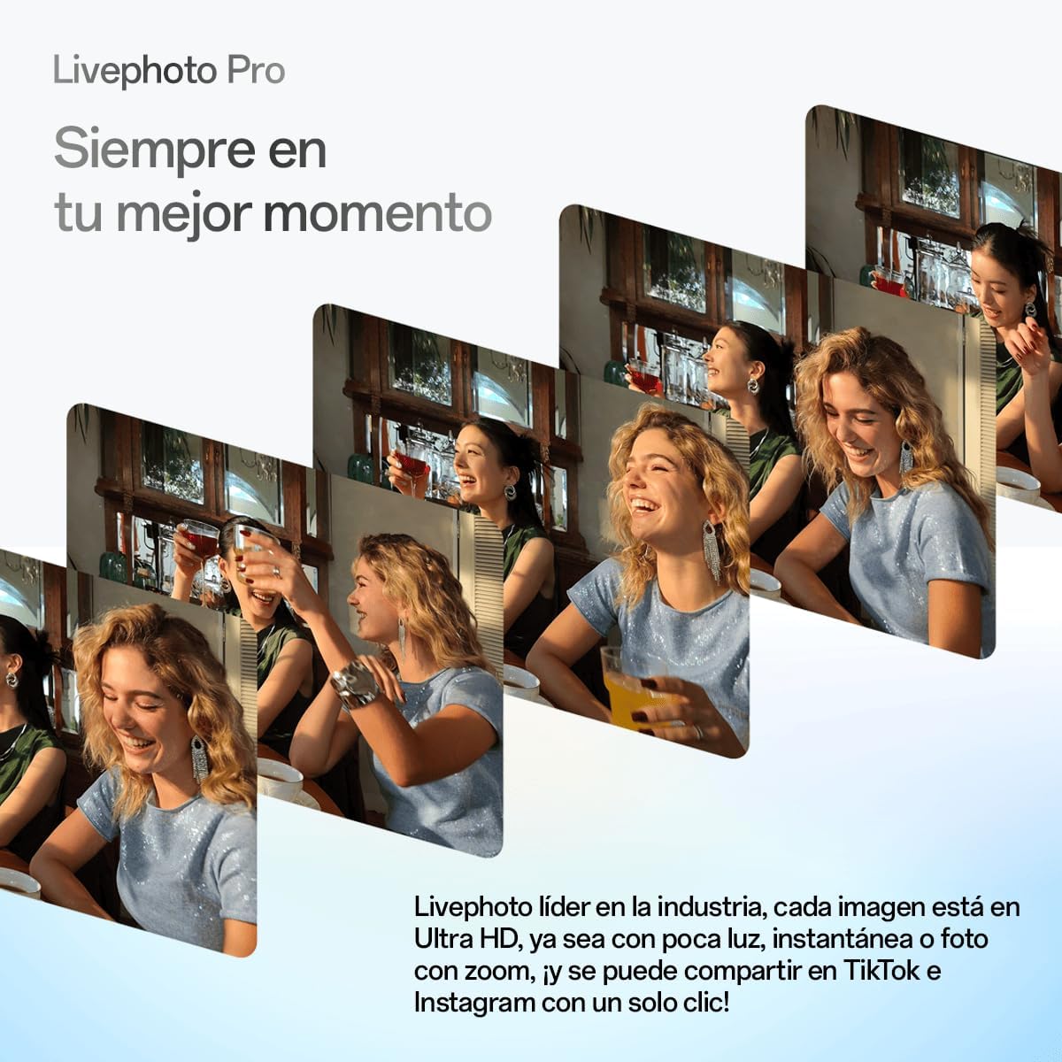 OPPO Reno14 FS 5G – Smartphone Libre con IA, 12GB RAM + 512GB, Cámara Triple 50MP, Batería 6000mAh, Carga Rápida 45W, Pantalla AMOLED 120Hz, IP69, Dual SIM, Android, Versión Española - Opal Blue - 5