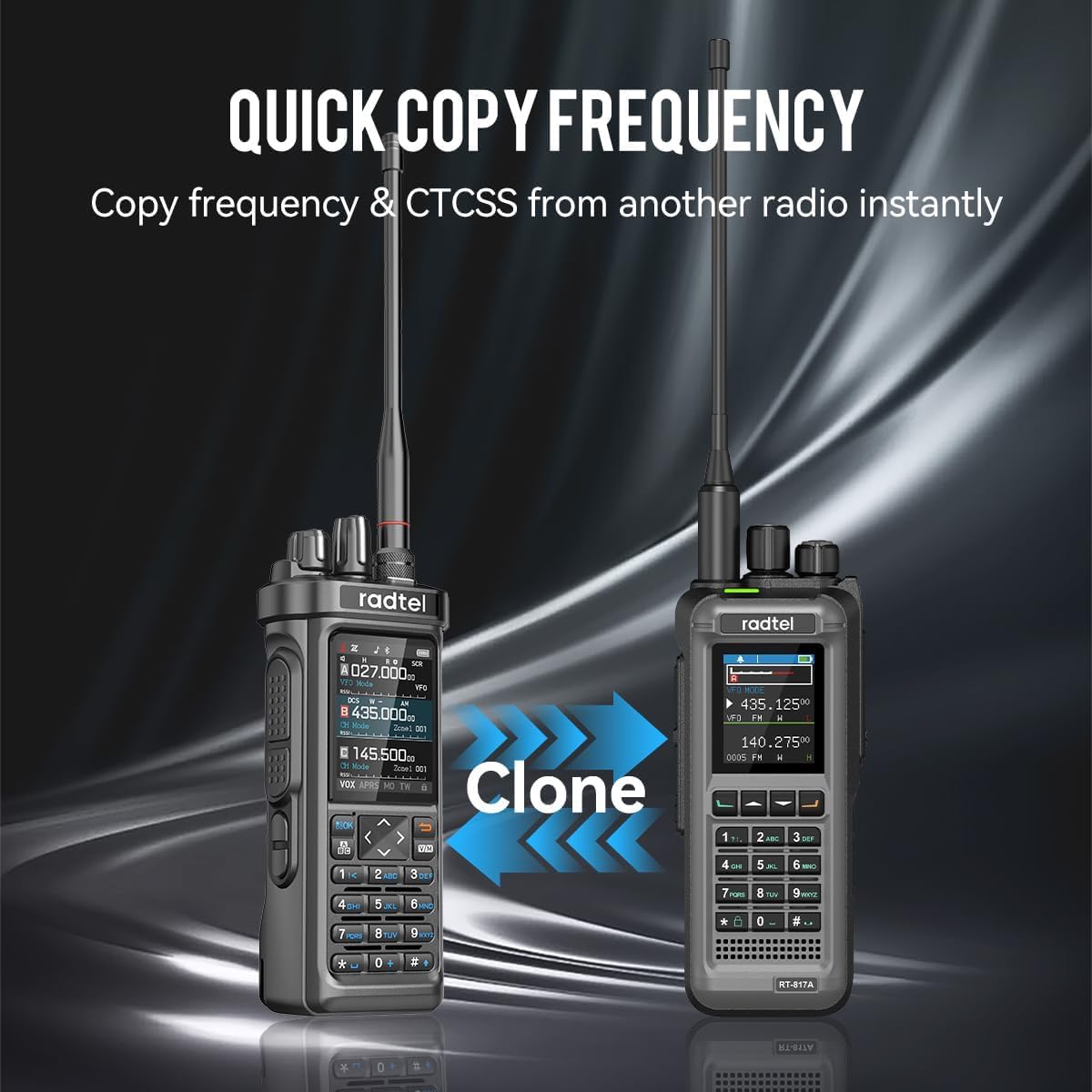 Radioaficionado Radtel RT-950 Pro, GPS/APRS, walkie-Talkie de 10 W, Radio portátil de Largo Alcance, recepción Am/FM/CB/SO/OM/OL, programación de Aplicaciones Bluetooth, NOAA, analizador de Espectro - 2