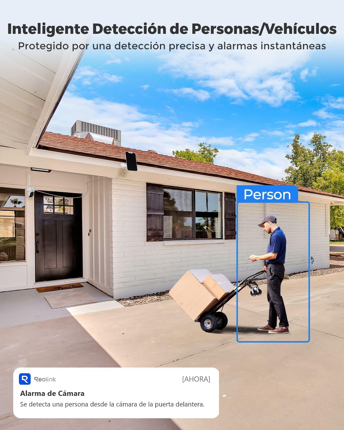 Reolink 3G/4G LTE Camara Vigilancia Exterior Solar con Bateria, 5MP Inalambrica Camara 360° PTZ con Tarjeta Sim & 32GB Tarjeta SD, Detección de Persona/Vehículo, Audio Bidireccional, Go PT Plus + SP - 5