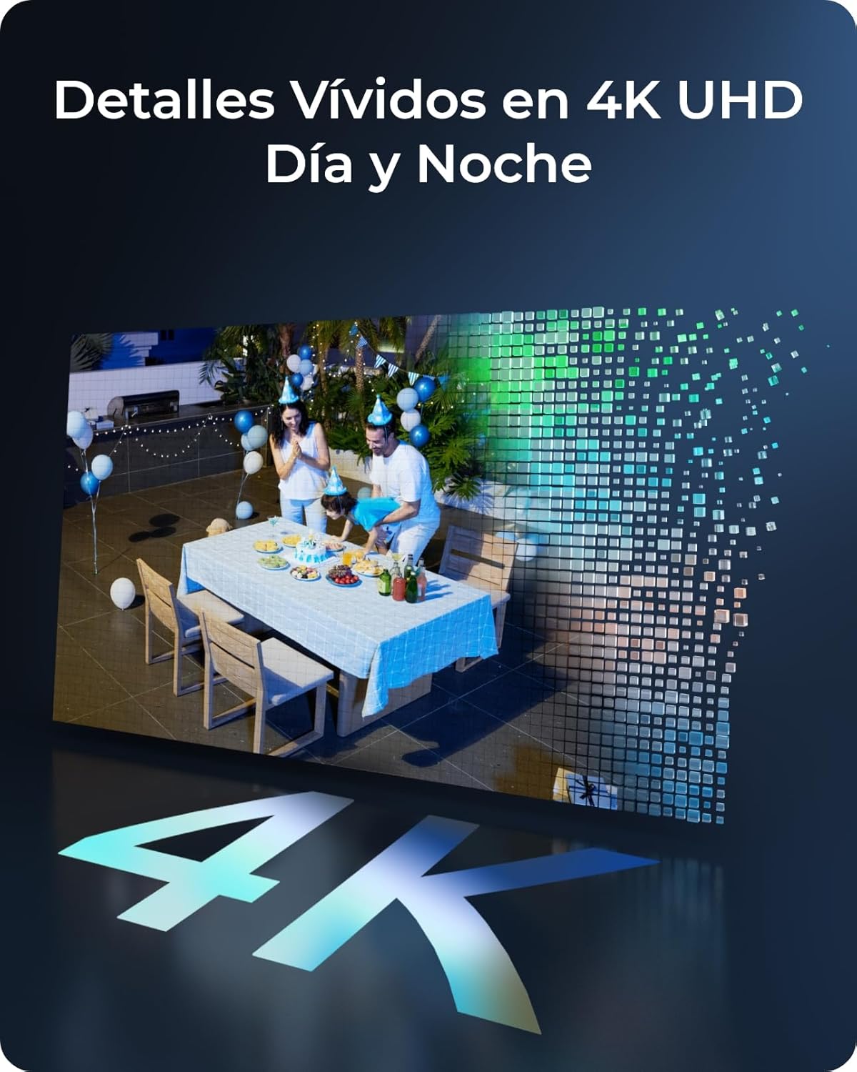 Reolink 4K 360° PT Camara Vigilancia WiFi Exterior Solar, 8MP Cámara con Auto-Seguimiento, Wi-Fi 6 de 2,4/5 GHz, Detección Inteligente, Visión Nocturna en Color, Argus PT Ultra + Panel Solar de 3W - 2