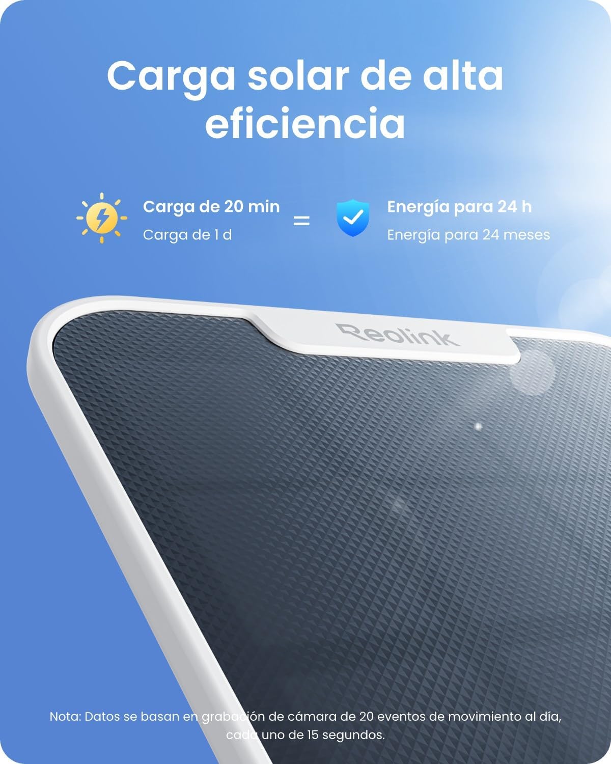 Reolink 4K 360° PT Camara Vigilancia WiFi Exterior Solar, 8MP Cámara con Auto-Seguimiento, Wi-Fi 6 de 2,4/5 GHz, Detección Inteligente, Visión Nocturna en Color, Argus PT Ultra + Panel Solar de 3W - 5