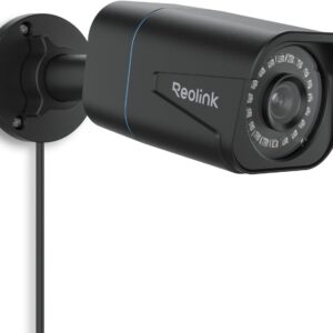 Reolink 4K 8MP Camara Vigilancia Exterior PoE con Detección de Personas/Vehículos/Pets, Alertas Inteligente, Acceso Remoto, Cámara Seguridad con Ranura para Tarjeta SD, Lapso de Tiempo, RLC-810A Negra