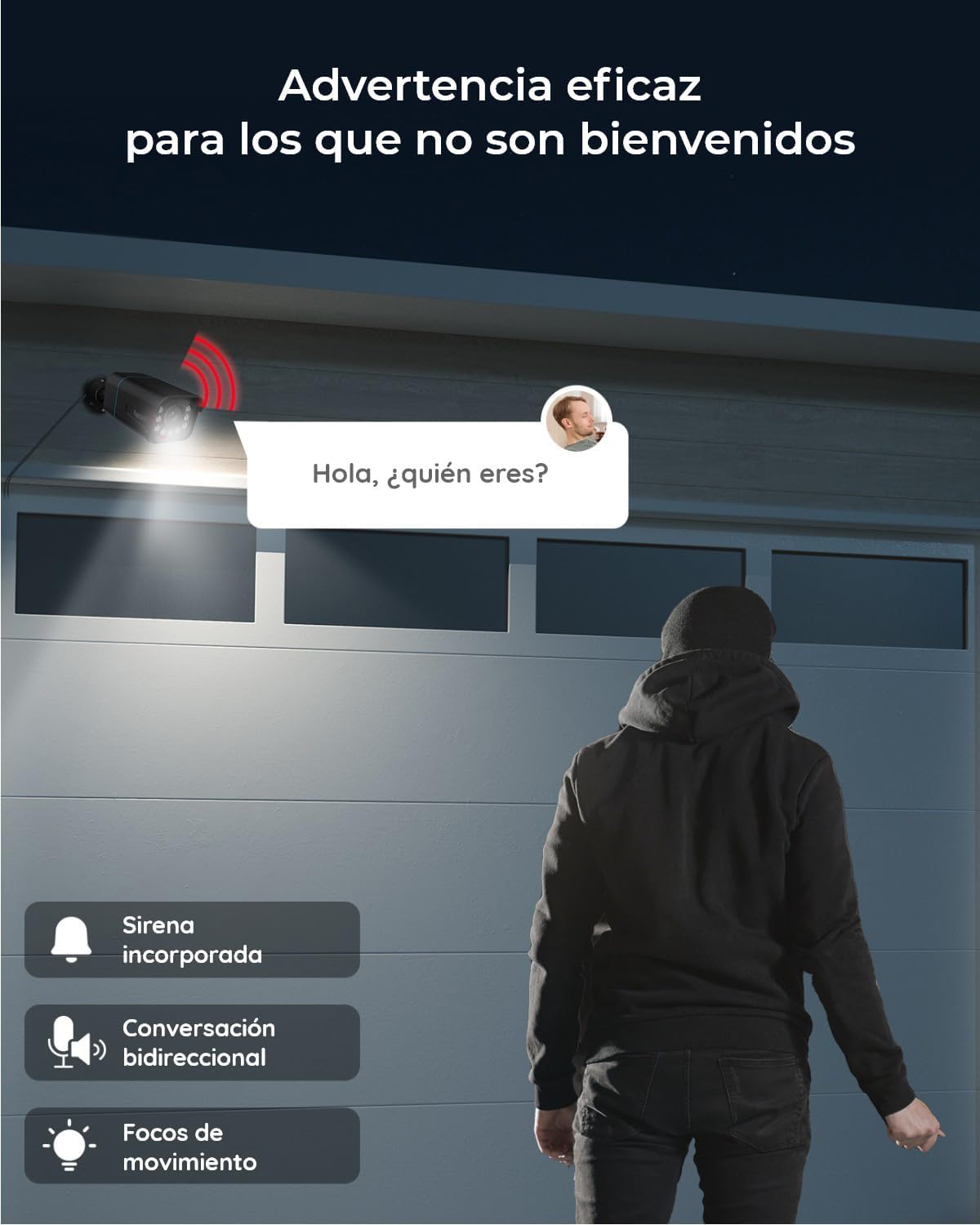 Reolink 4K 8MP Camara Vigilancia PoE con Foco, Detección Persona/Vehículo/Pet, Zoom óptico 5X, Color Visión Nocturna Lapso de Tiempo Audio Bidirectional, Ranura para Tarjetas microSD, RLC-811A Nergo - 2