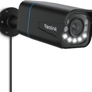 Reolink 4K 8MP Camara Vigilancia PoE con Foco, Detección Persona/Vehículo/Pet, Zoom óptico 5X, Color Visión Nocturna Lapso de Tiempo Audio Bidirectional, Ranura para Tarjetas microSD, RLC-811A Nergo