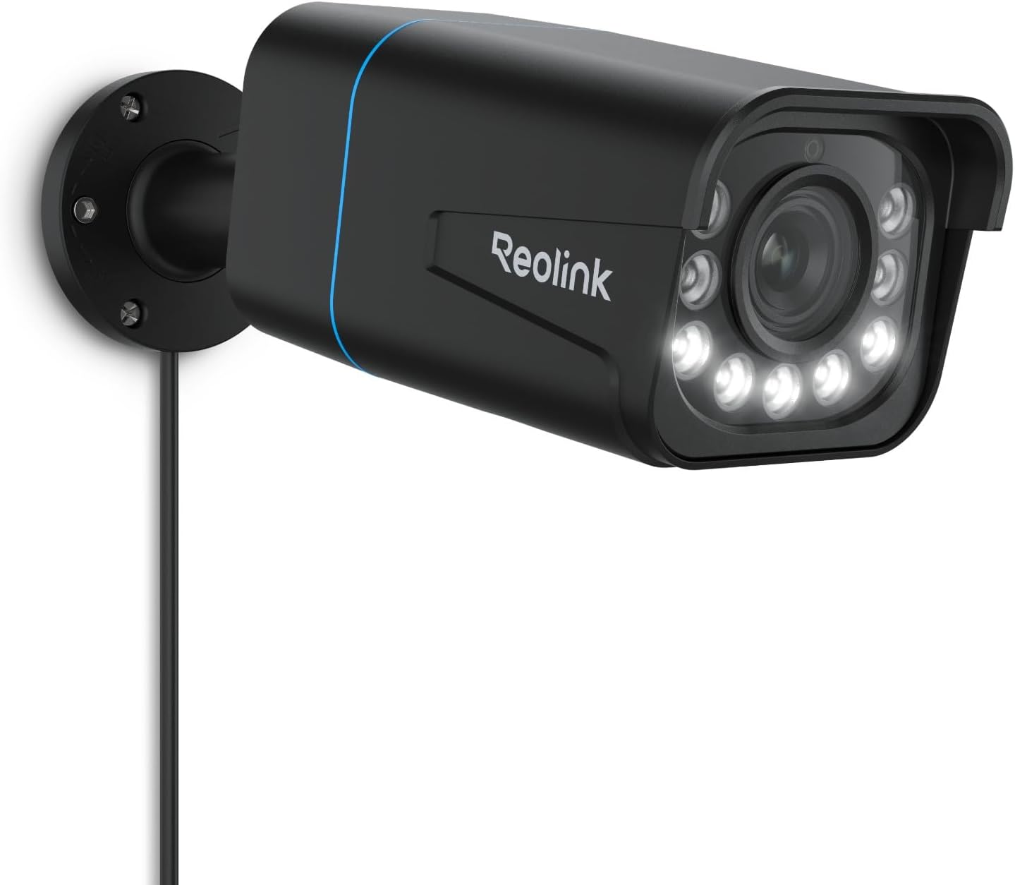 Reolink 4K 8MP Camara Vigilancia PoE con Foco, Detección Persona/Vehículo/Pet, Zoom óptico 5X, Color Visión Nocturna Lapso de Tiempo Audio Bidirectional, Ranura para Tarjetas microSD, RLC-811A Nergo - 1