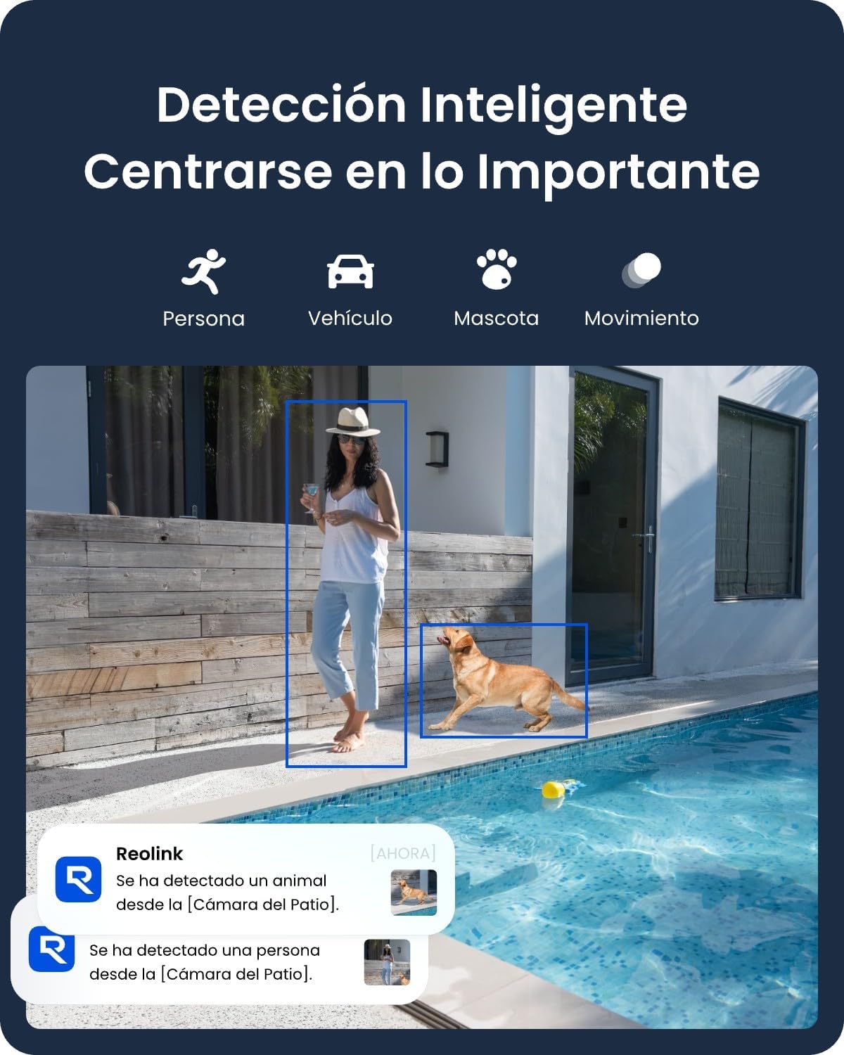 Reolink 4K 8MP Camara Vigilancia WiFi Exterior Solar, 360° PTZ Cámara Sin Cables con Foco, Visión Nocturna en Color, WiFi 2,4/5 GHz, Detección Inteligente, Argus PT Ultra(Negro) + Panel Solar 6W - 6