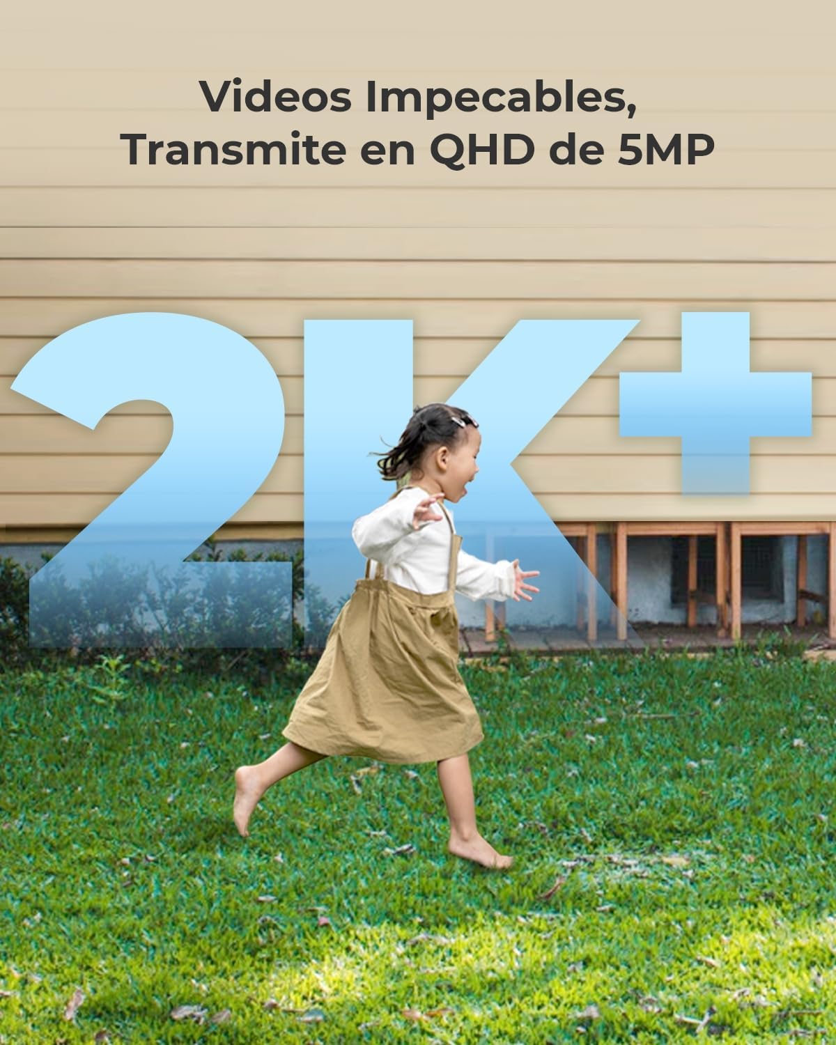 Reolink 5MP Camara Vigilancia WiFi Exterior Solar, Cámaras Sin Cables con Batería 2,4GHz/5GHz WiFi, Visión Nocturna en Color, Detección de Personas/Vehículos/Pets, Cloud, Argus Eco Pro con Panel Solar - 2