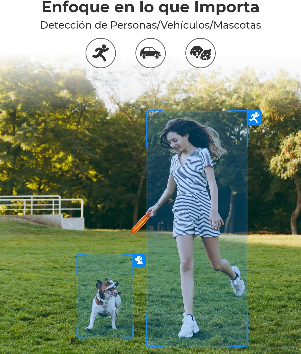 Reolink 5MP Camara Vigilancia WiFi Exterior Solar, Cámaras Sin Cables con Batería 2,4GHz/5GHz WiFi, Visión Nocturna en Color, Detección de Personas/Vehículos/Pets, Cloud, Argus Eco Pro con Panel Solar - 4