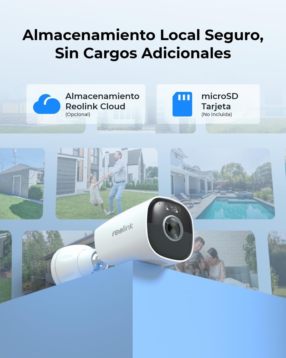 Reolink 5MP Camara Vigilancia WiFi Exterior Solar, Cámaras Sin Cables con Batería 2,4GHz/5GHz WiFi, Visión Nocturna en Color, Detección de Personas/Vehículos/Pets, Cloud, Argus Eco Pro con Panel Solar - 6
