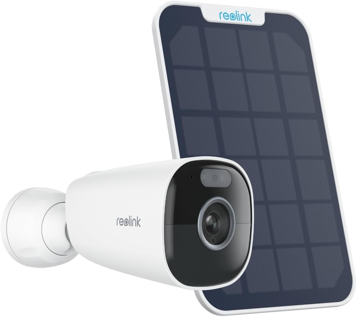 Reolink 5MP Camara Vigilancia WiFi Exterior Solar, Cámaras Sin Cables con Batería 2,4GHz/5GHz WiFi, Visión Nocturna en Color, Detección de Personas/Vehículos/Pets, Cloud, Argus Eco Pro con Panel Solar - 1
