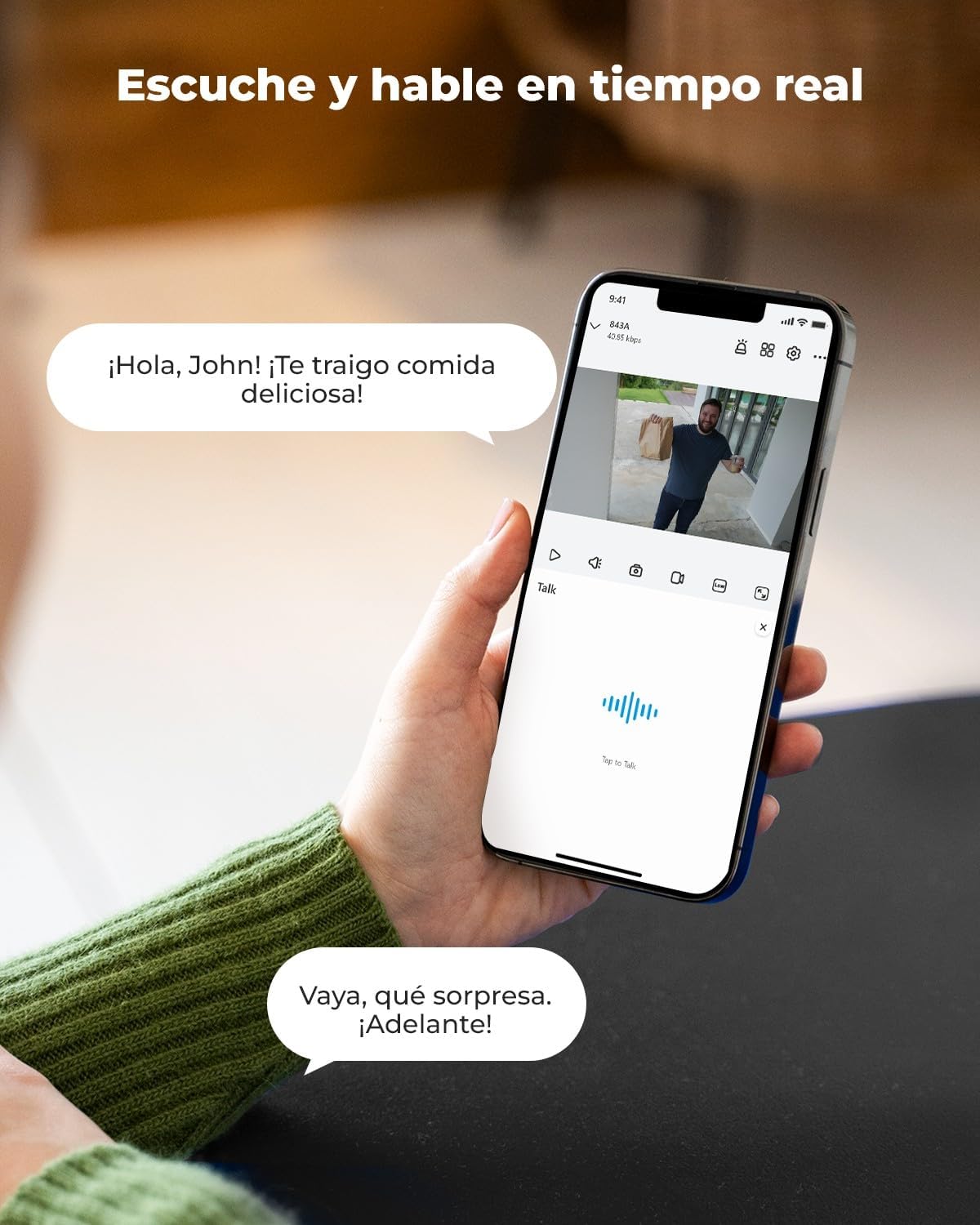 Reolink Cámara 4K PoE para Exteriores, Zoom óptico 5X, antivandálica IK10, Audio bidireccional, focos de visión Nocturna en Color, detección de Personas/vehículos/Animales, lapso de Tiempo, RLC-843A - 6