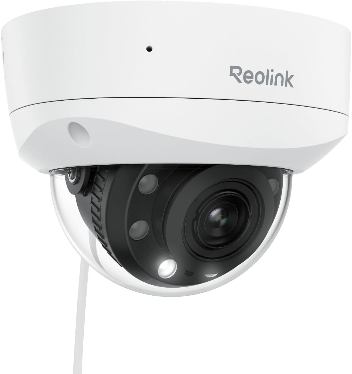 Reolink Cámara 4K PoE para Exteriores, Zoom óptico 5X, antivandálica IK10, Audio bidireccional, focos de visión Nocturna en Color, detección de Personas/vehículos/Animales, lapso de Tiempo, RLC-843A - 1