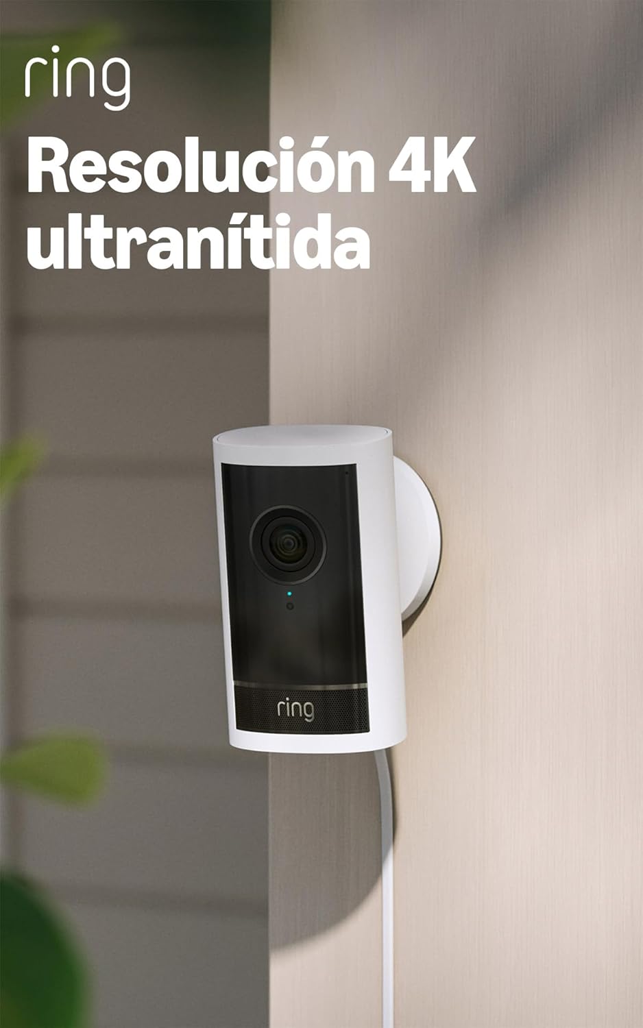 Ring Cámara exterior Pro con enchufe (Outdoor Camera Pro, última generación) | Cámara de seguridad | Retinal Vision 4K, zoom de hasta 10x | Prueba gratuita de 30 días del plan de suscripción Ring - 1