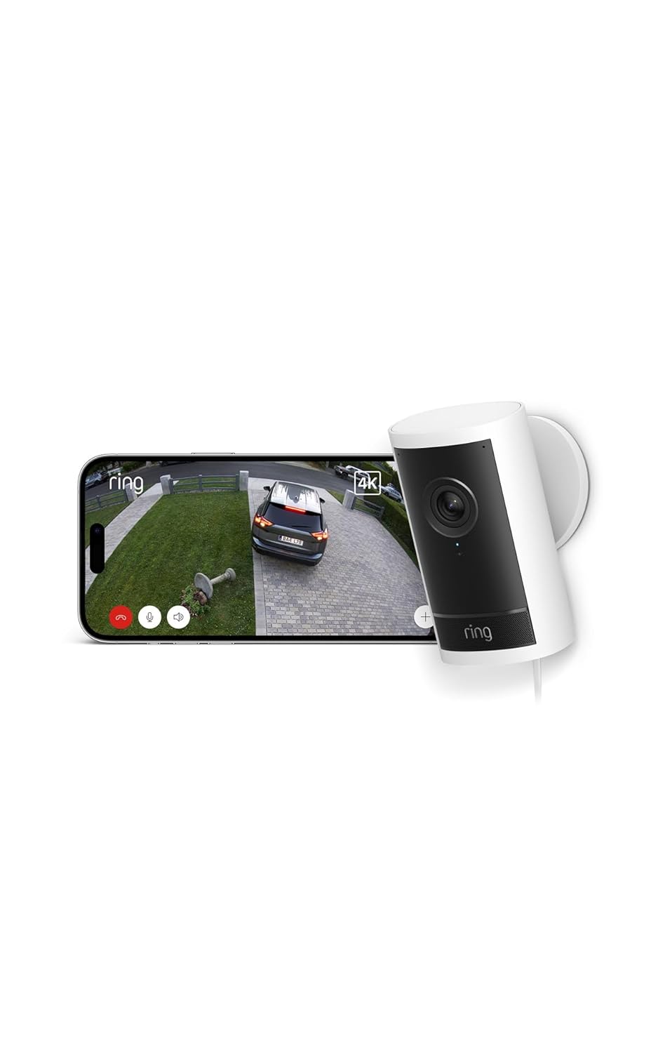 Ring Cámara exterior Pro con enchufe (Outdoor Camera Pro, última generación) | Cámara de seguridad | Retinal Vision 4K, zoom de hasta 10x | Prueba gratuita de 30 días del plan de suscripción Ring - 2