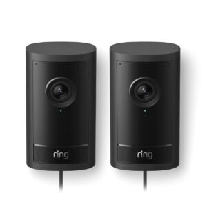 Ring Cámara exterior Pro con enchufe (Outdoor Camera Pro, última generación) | Cámara de seguridad | Retinal Vision 4K, zoom de hasta 10x | Prueba gratuita de 30 días del plan de suscripción Ring