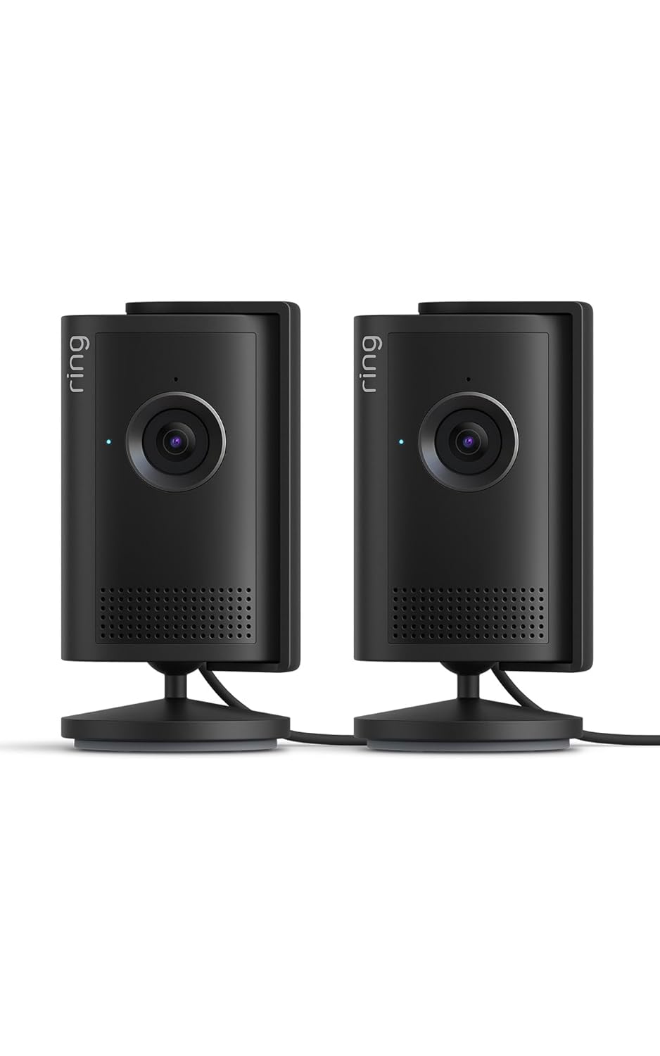 Ring Cámara interior Plus (Indoor Camera Plus, última generación) | Cámara de seguridad, enchufe | Retinal 2K, cubierta manual del objetivo | Prueba gratuita de 30 días del plan de suscripción Ring - 2