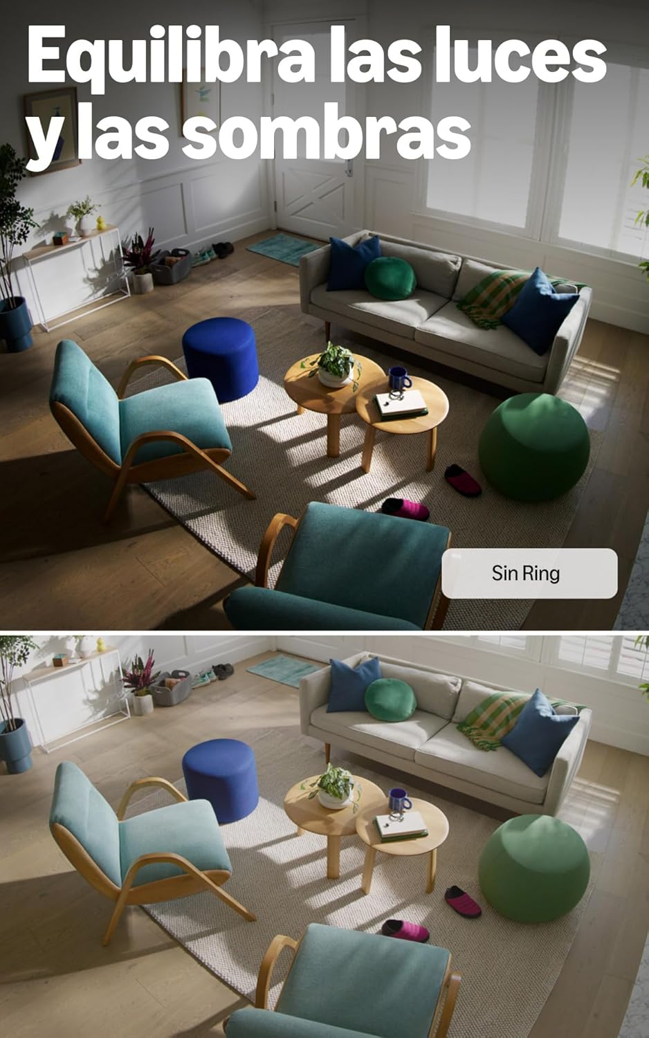 Ring Cámara interior Plus (Indoor Camera Plus, última generación) | Cámara de seguridad, enchufe | Retinal 2K, cubierta manual del objetivo | Prueba gratuita de 30 días del plan de suscripción Ring - 5