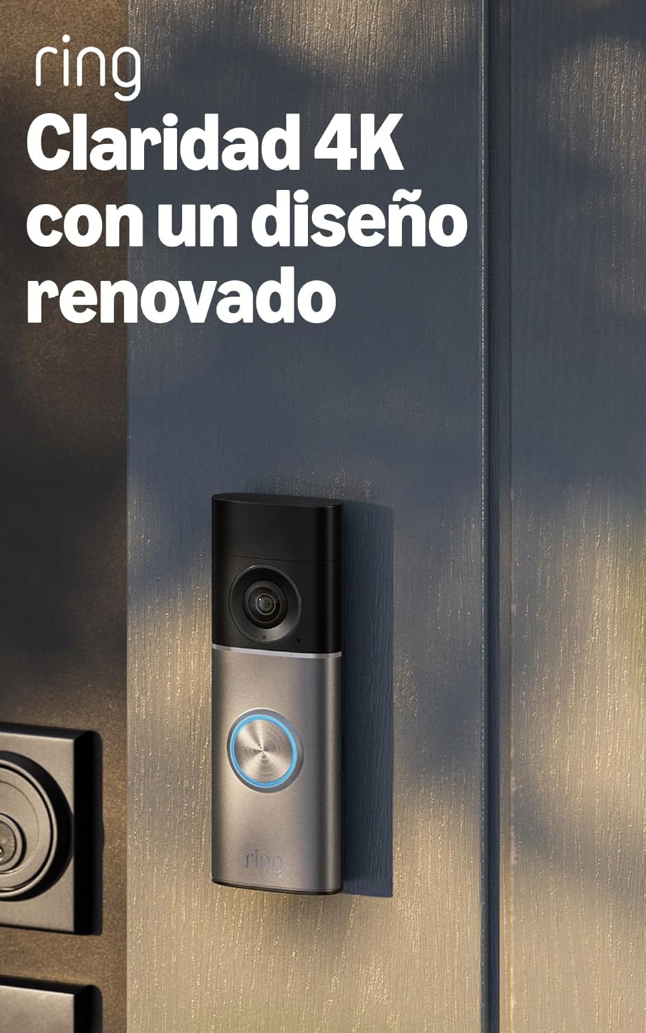 Ring Videotimbre cableado Pro (Wired Video Doorbell Pro, última generación) | Instalación con cable | Retinal 4K, 10x Zoom | Amplio campo de visión | Prueba gratuita de 30 días de suscripción Ring - 1