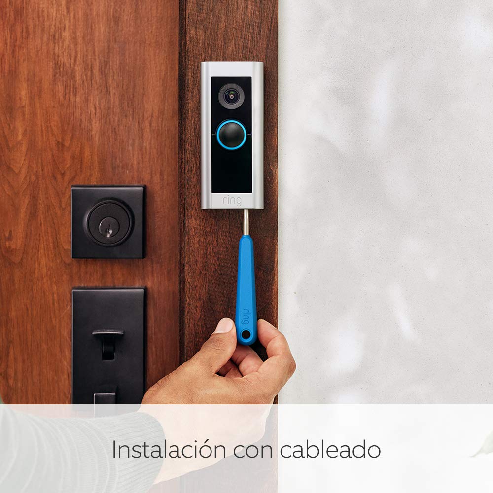 Ring videotimbre cableado Pro (anteriormente Video Doorbell Pro 2) | Timbre con cámara, vídeo 1536p HD, vídeo de cuerpo entero, detección de movimiento 3D y wifi | 30 días gratis de Ring Home - 5