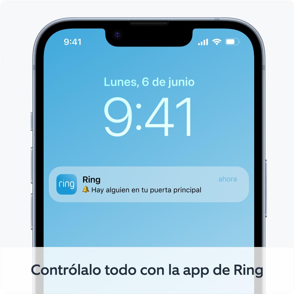 Ring videotimbre con batería (Battery Video Doorbell) (2024), con vídeo HD de cuerpo entero, instalación fácil por cuenta propia (5 min) | con batería integrada I 30 días gratis de Ring Home - 5