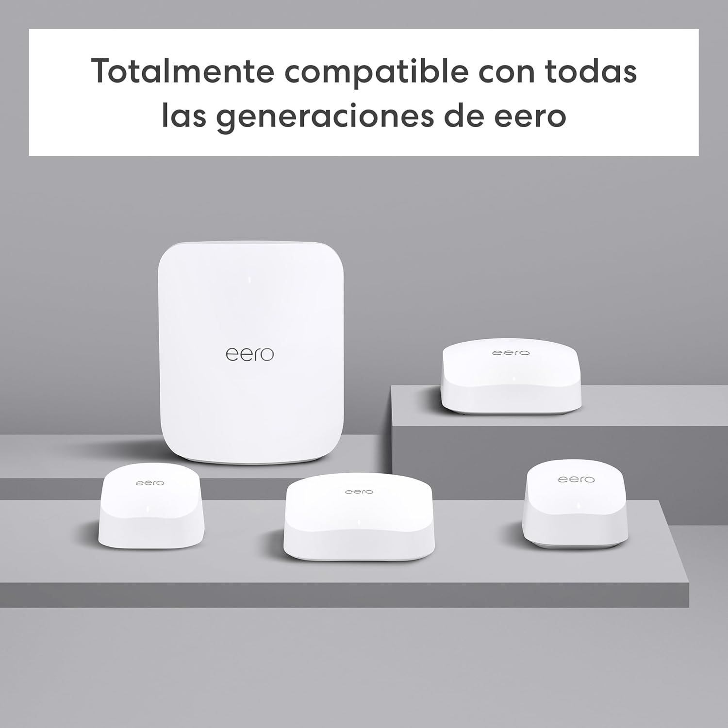 Router wifi de malla eero 7 de Amazon (último modelo): doble banda con Wi-Fi 7, compatible con velocidades de red de hasta 2,5 Gb/s y cobertura en hasta 560 m² (pack de 3) - 6