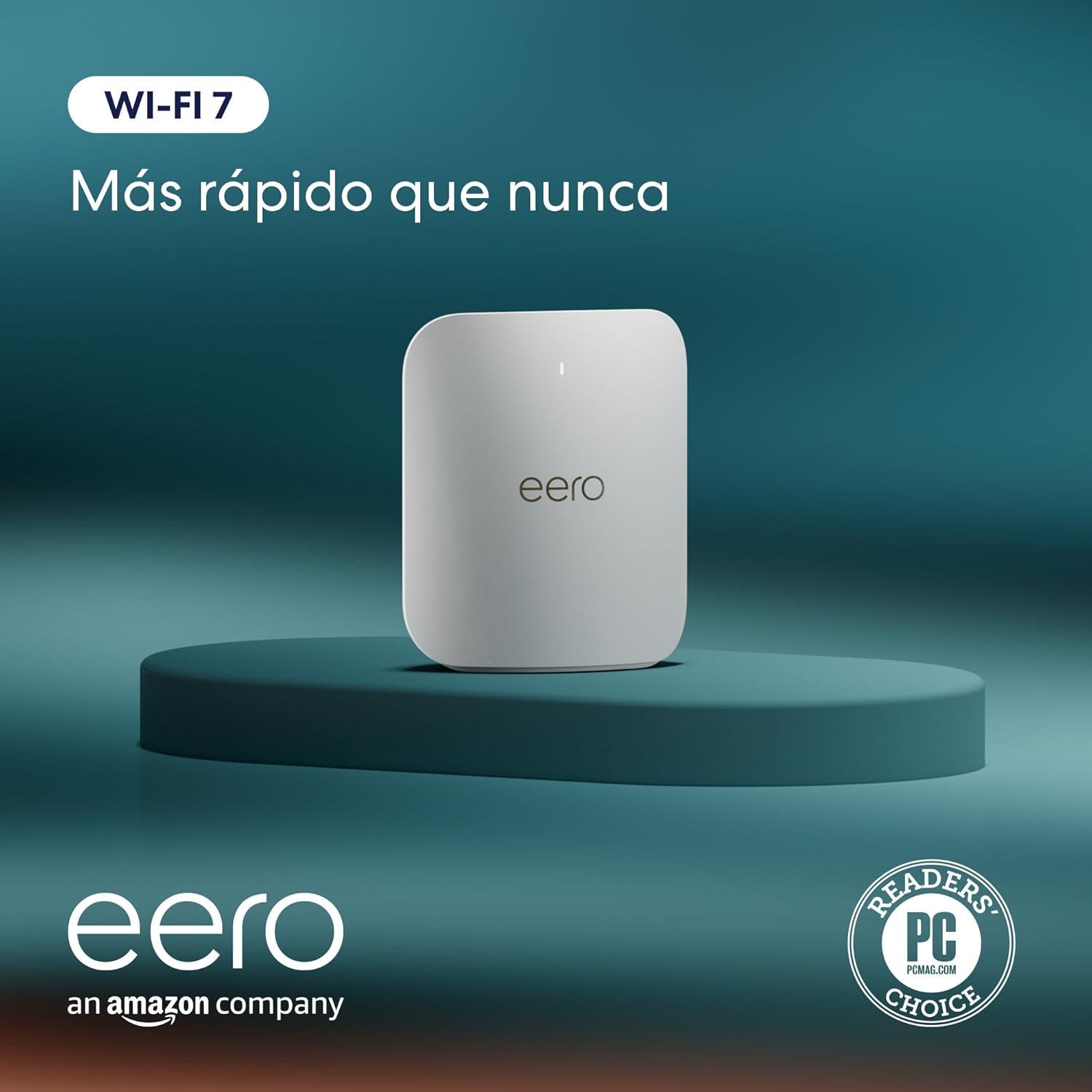 Router wifi de malla eero Pro 7 de Amazon (último modelo): tribanda con Wi-Fi 7, compatible con velocidades de red de hasta 5 Gb/s y cobertura de hasta 190 m² (1 unidad) - 1