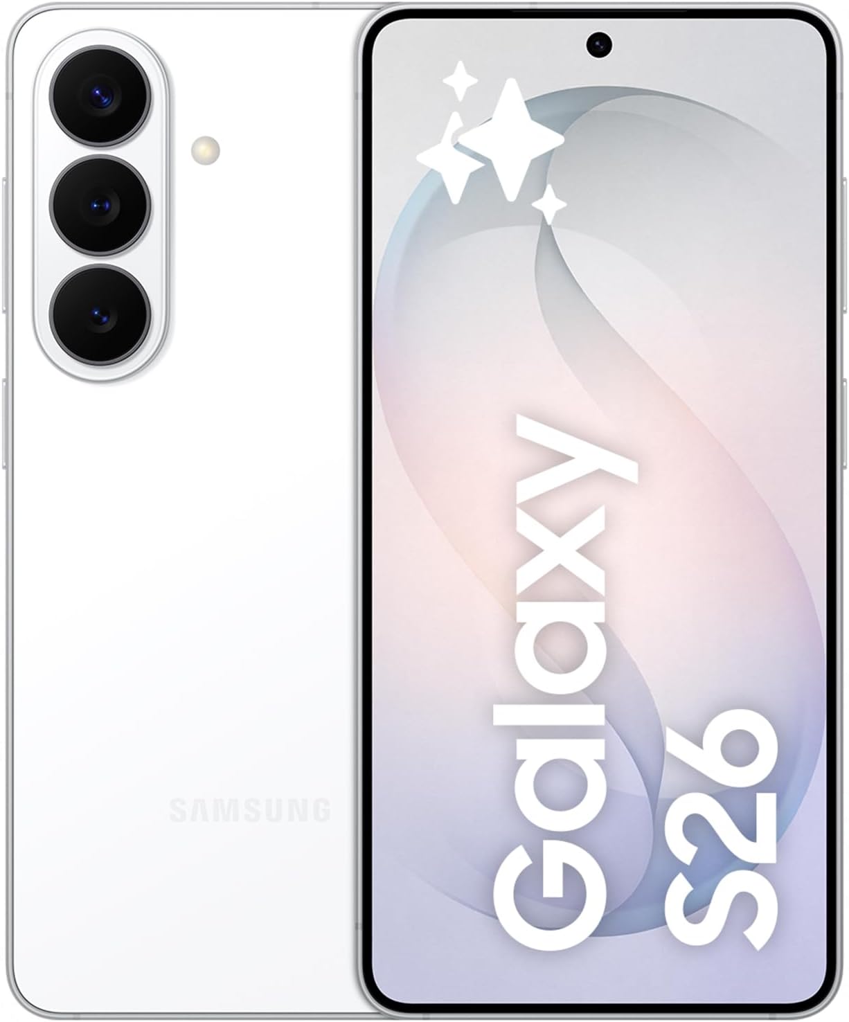 Samsung Galaxy S26, 512GB, Teléfono Móvil con Galaxy AI, Cámara 50MP, 12GB RAM, Batería 4300mAh, Garantía del Fabricante 3 Años + 1 Año Extra, Color Blanco (Versión Española) - 1