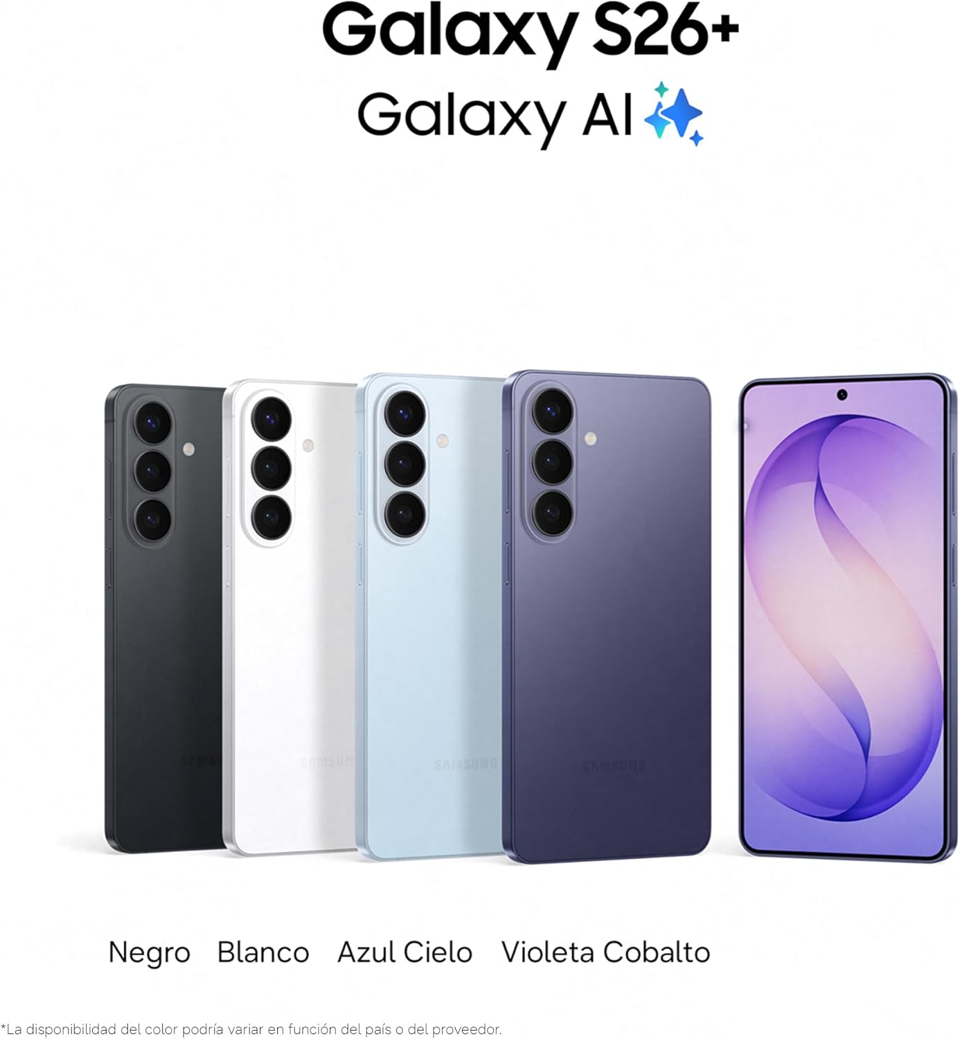 Samsung Galaxy S26+ 512GB, Teléfono Móvil con Galaxy AI, Cámara 50MP, 12GB RAM, Batería 4900mAh, Garantía del Fabricante 3 Años + 1 Año Extra, Color Negro (Versión Española) - 2