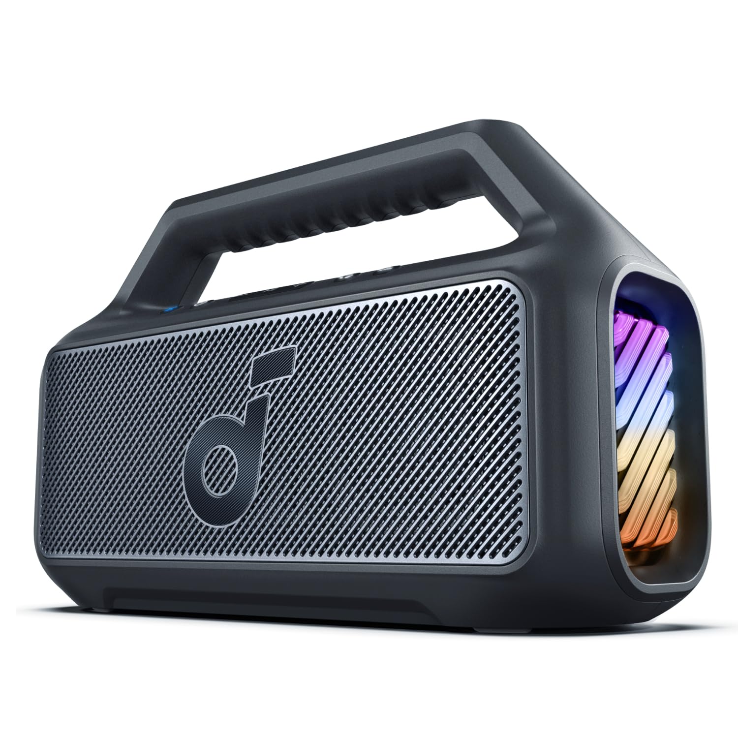 Soundcore Altavoz Bluetooth Potente Boom 2, con Potente Sonido 80W Gracias al Subwoofer y BassUp™, 24h, IPX7, Tiene Luces RGB, Puerto USB-C, para IR de Camping, a la Playa o al Campo - 1