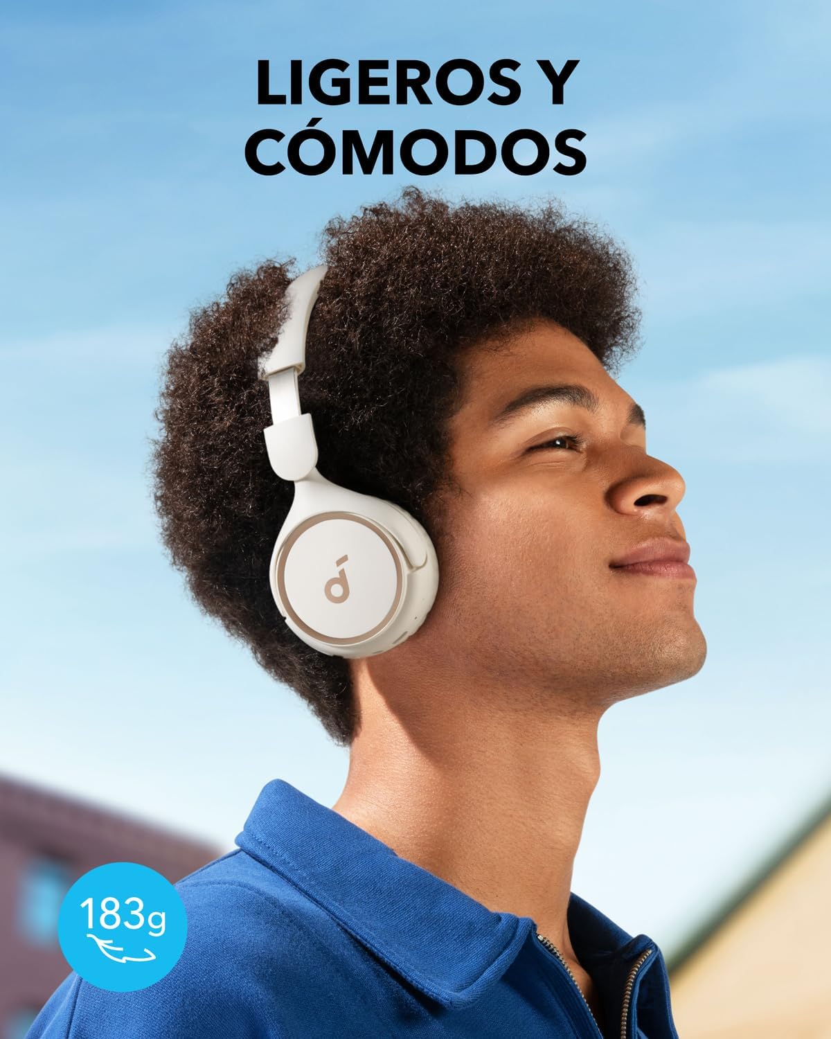 Soundcore Auriculares Inalámbricos Bluetooth Diadema H30i, Diseño Plegable, Graves Puros, 60H de Reproducción, Bluetooth 5.3, Ligeros y Cómodos, Conectividad de App, Conexión Multipunto - 4