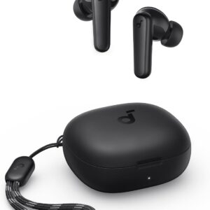 Soundcore P20i Auriculares inalámbricos Bluetooth by Anker, diafragmas de 10mm con Big Bass, Auriculares Bluetooth 5.3, Reproducción 30H, IPX5, 2 micros para Llamadas nítidas con IA, EQ Personalizado