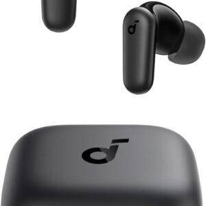 Soundcore P30i Auriculares Inalámbricos Bluetooth con Cancelación de Ruido de Anker, Cancelación de Ruido Potente e Inteligente, Graves Potentes, 45 Horas, Estuche 2 en 1 y Soporte para el Móvil, IP54